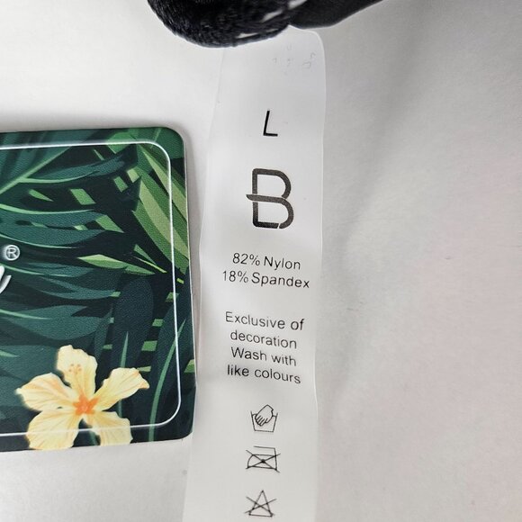 Womens Large Tummy Control Modest High Waisted Bikini Set Halter Top Swimsuit - Picture 11 of 12